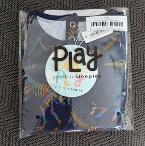 Little Sleepies Fossil Quest Pocket Shorty Romper 2T Dinosaur